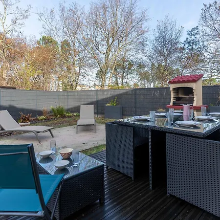 Maison Moderne 3* Avec Jardin Et Clim A Bourg - Pres Des Pistes Cyclables Et Plages - Fr-1-319-533 Feriehus Biscarrosse